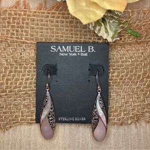 SAMUEL B. Mother of Pearl Ornate Earrings